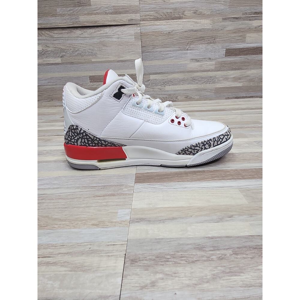 Air Jordan 3 Retro Hall of Fame Katrina White Red - Mens Size 10.5 - Picture 8 of 11